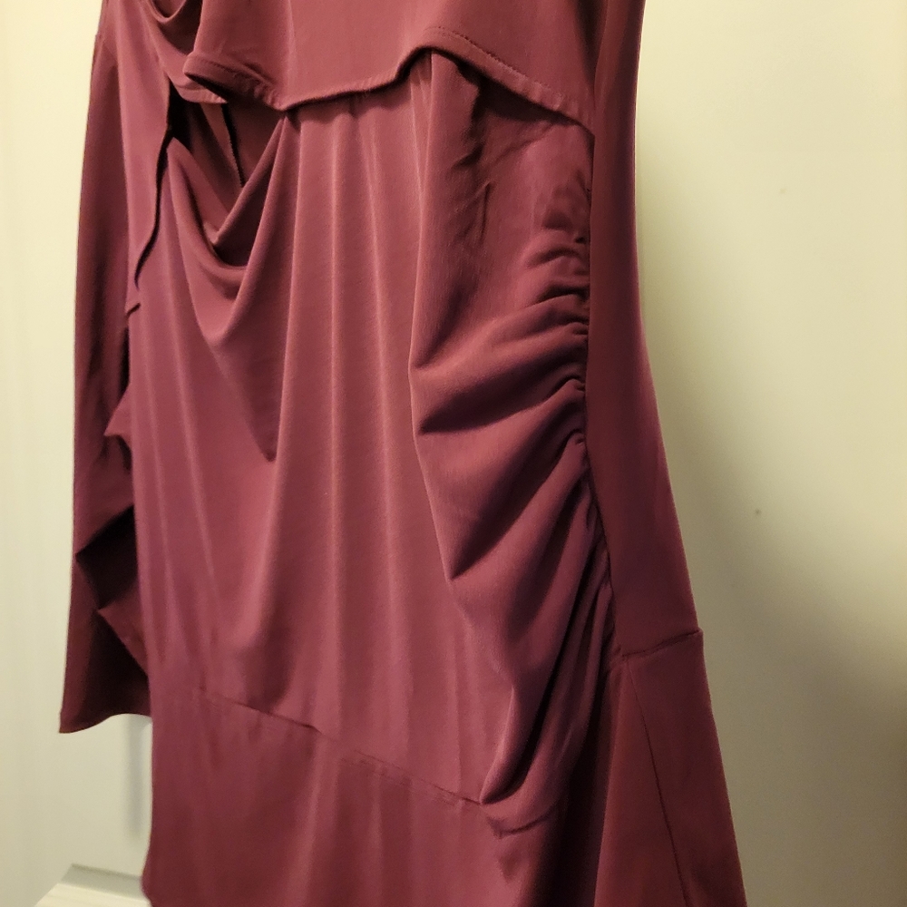 Bugundy Wine Plus Lane Bryant Bodysuit - image 5